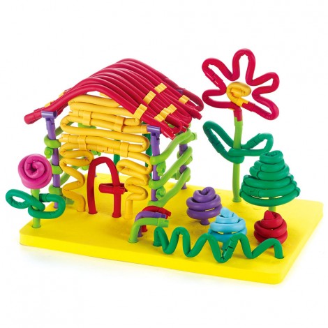 Huiye 2020 Twister Rod Blocks Building Toys Plastic Building Blocks DIY Educational Toys