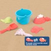 Huiye 2020 funny beach toys bucket cute sand toys water paly set for kids with 6pcs