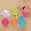 Huiye safety materials outdoor toys summer friendly beach sand toys bucket set for kids 10PCS
