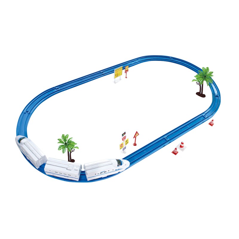 Huiye  Educational DIY Plastic Toy Train Track toy electric Train Railway Toy For Kids