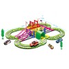 Huiye 2020 Education DIY Wholesale Railway Toys Electric Rail Car Cheap Slot Car Toys With 4 Cars
