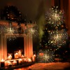 Festival Chargable 480 Led Outdoor Decoration Hanging Copper Wire Led Fireworks Starburst Fairy String Lights