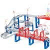 Huiye 2020  Good Selling Design Colorful DIY Children Electric Toy Car Track Toys Electric Rail Car For Kids