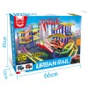 Huiye 2020 Hot Sale Newest Colorful Electric Rail Slot Car Race Track Plastic Racing Track Rail Toy Car