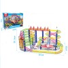 Huiye 2020 Hot Sale Newest Colorful Electric Rail Slot Car Race Track Plastic Racing Track Rail Toy Car