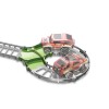 Huiye Hot Selling DIY Assembly Indoor Slot Electric Railway Plastic B/O Race Car Tracks High Quality Electric Rail Car Toys