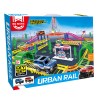 Huiye 2020 Education DIY Wholesale Railway Toys Electric Rail Car Slot Car Toys With 2 Cars