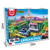 Huiye 2020 Education DIY Wholesale Railway Toys Electric Rail Car Slot Car Toys With 2 Cars