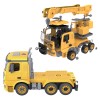 Huiye 2020 stem toys education diy assemble truck construction car toy crane toys for kids in China with music &amp; light