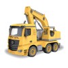 Huiye 2020 stem toys education diy assemble truck construction car toy excavator toy for kids with music &amp; light