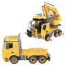 Huiye 2020 Funny Construction DIY Assemble Toys Learning Games DIY Truck Assembly Toys with Music &amp; light