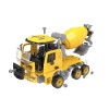 Huiye stem toys education construction car toy  for kids with music &amp; light diy assemble cement truck