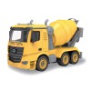 Huiye stem toys education construction car toy  for kids with music &amp; light diy assemble cement truck