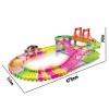 Huiye 2020  Hot Selling High Quality Colorful Diy Track Set For Kids Railway Road Racing Electric Race Car