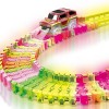 Huiye 2020  Hot Selling High Quality Colorful Diy Track Set For Kids Railway Road Racing Electric Race Car