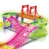 Huiye 2020  Hot Selling High Quality Colorful Diy Track Set For Kids Railway Road Racing Electric Race Car