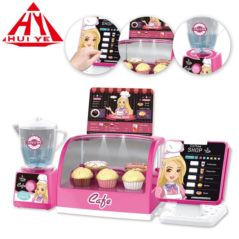 Huiye 2021 cozinha infantil pretend play blender kitchen play set kids toys for girls kitchen set