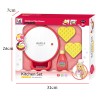 Huiye cozinha infantil food play Waffle make kitchen play set kids pretend toys for girls