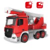 Huiye DIY Children Plastic Assembly Remote Control Vehicle Assemble Toy Truck With Music and Light Remote Control Truck