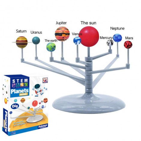 Huiye STEM DIY assemble toys kids learning educational toys kids science planets solar system toys