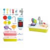 Huiye cocina de juguete Amazon Kids Plastic Pretend Play Kitchen Set Kitchen Set kitchen faucet with side sprayer