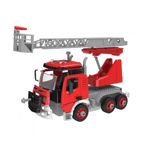 Huiye 2020 STEM Car Toys DIY Assemble Slide RC Fire construction truck vehicle RC Car Truck Toy