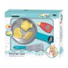 Huiye pretend play kitchen set kids toys baby cooking kitchen set toy plastic toy food set with light juguetes para ninos