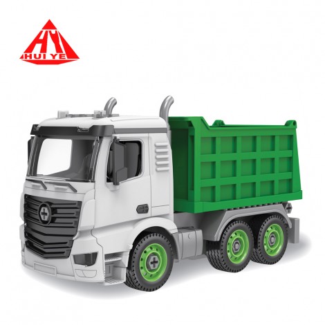 Huiye STEM Learning Gifts Construction Vehicles Play Set Take Apart Truck Toy Assembly Dump Truck Excavator Car