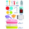Huiye cozinha infantil  Electric Plastic  Amazon Kids Plastic Pretend Play Kitchen Set Wash Dishes kitchen play set kids