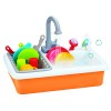 Huiye Kitchen Toys Dish Washing Sink Pretend Play Set Console Electric Wash Up With Running Water Dishwasher Role Play