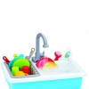 Huiye Kitchen Toys Dish Washing Sink Pretend Play Set Console Electric Wash Up With Running Water Dishwasher Role Play