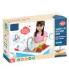 Huiye Kitchen Toys Dish Washing Sink Pretend Play Set Console Electric Wash Up With Running Water Dishwasher Role Play