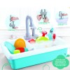 Huiye Cocina De Juguete Dish Wash Sink Pretend Play Set Electric Wash Up With Running Water Kitchen Sink Toys