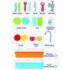Huiye Cocina De Juguete Dish Wash Sink Pretend Play Set Electric Wash Up With Running Water Kitchen Sink Toys