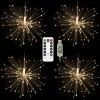 Wedding Decoration USB Power Hanging Starburst String Lighting With Remote Control Fairy Twinkle Lights