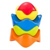 Huiye early learning toys for kids educational montessori rainbow stack up baby building toys blocks plastic stack toy