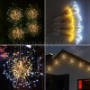 Outside Hanging Starburst Lighting USB Power Warm White Christmas Decorative String Light With Remote Control