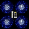 Flower Shape Led Hanging Starburst Lamp Christmas Party Wedding Holiday Decoration Lighting With Remote Control