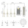 Flower Shape Led Hanging Starburst Lamp Christmas Party Wedding Holiday Decoration Lighting With Remote Control