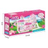 Huiye 2020 Doll House Pink Toys Plastic Material Fashion kids plastic play house girls toy DIY doll house play set