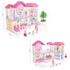 Huiye 2020 Doll House Toys Plastic Material Model villa house girl toy princess castle set DIY dollhouse kit