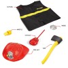 Huiye 6pcs Fireman Toy Set Pretend School Play Set fireman costume for kid
