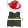Huiye 6pcs Fireman Toy Set Pretend School Play Set fireman costume for kid