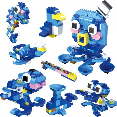 172Pcs 7in1 DIY Classic baby STEM kits Plastic Building Bricks ABS Building Blocks montessori educational toys