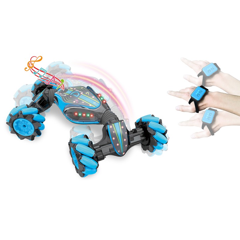 Huiye boys toys rc car gesture control double-sided stunt car rc twist car juguetes al por mayor