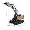 1:14 22-way RC hobby car with remote control for children alloy Engineering Construction vehicle excavator big rc truck jugetes