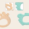 Huiye Sensory Baby Teething Toys, Soft Bpa Free Baby Teether, Food Grade Silicone Teether