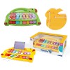Huiye toy electronic organ toys knocking a harp 8 sound piano music instrument set xylophone