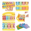 Huiye toy electronic organ toys knocking a harp 8 sound piano music instrument set xylophone