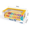Huiye toy electronic organ toys knocking a harp 8 sound piano music instrument set xylophone